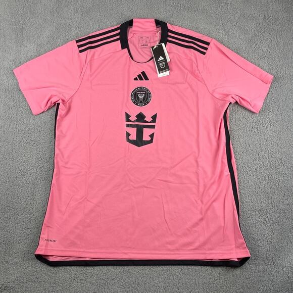 Inter Miami CF Men's Adidas XX-Large Pink Black Aeroready Home Stadium Jersey - Picture 1 of 11